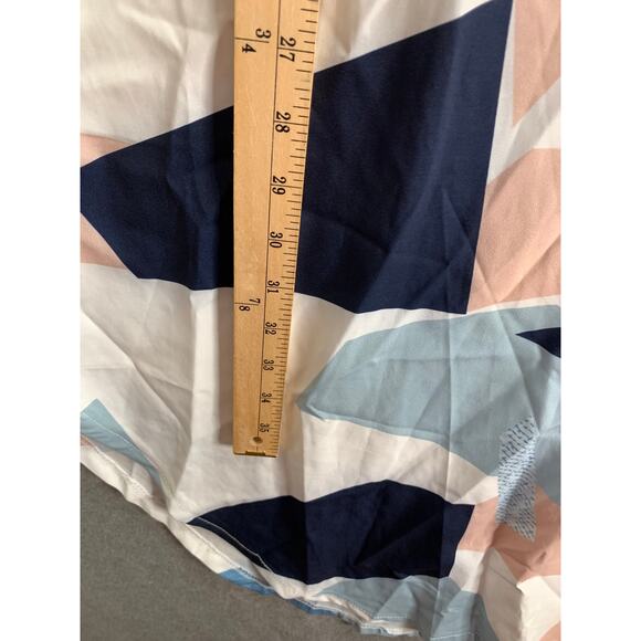 Colorblock Pattern Dress Women Medium Midi Dress - Picture 5 of 6